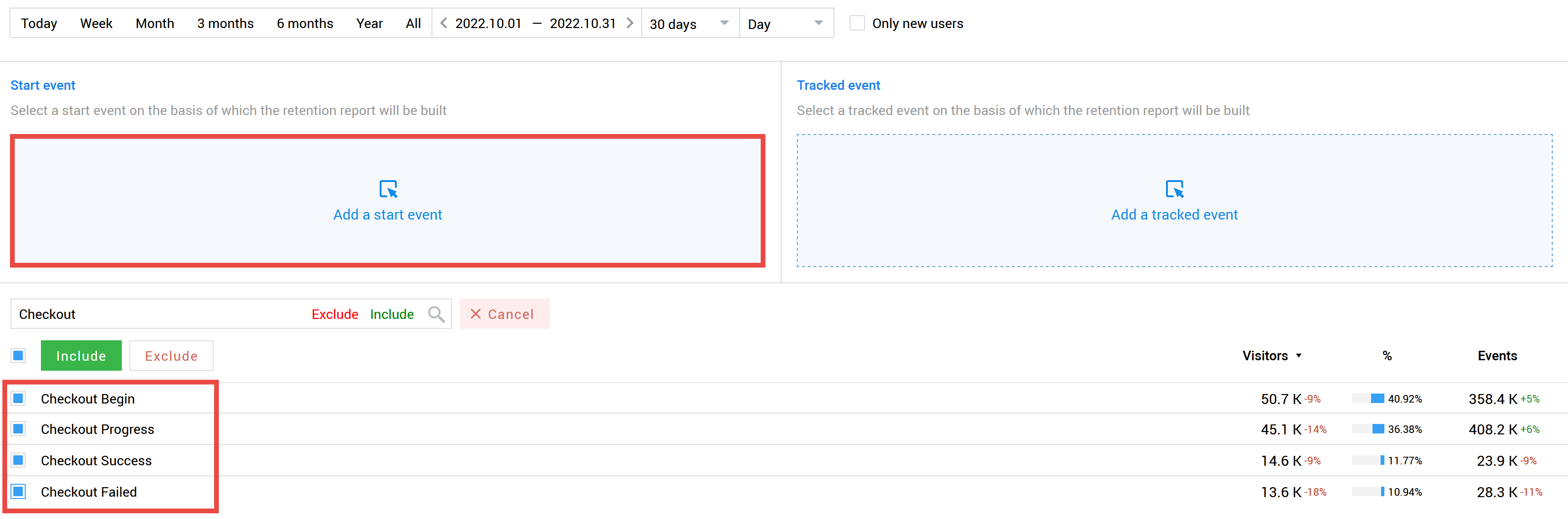 Now you can create combinations of conditions with the "OR" and "AND" parameters